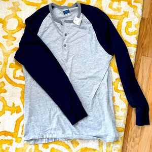 NWT mens Jcrew long sleeve raglan tee